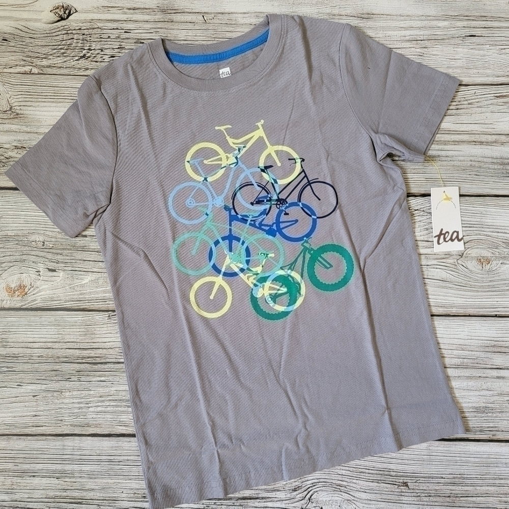 Tea Collection Bike T-Shirt Size 10 NWT